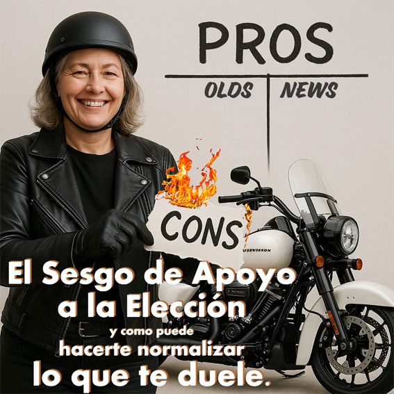 El sesgo de apoyo a la elección y cómo puede hacerte normalizar lo que te duele